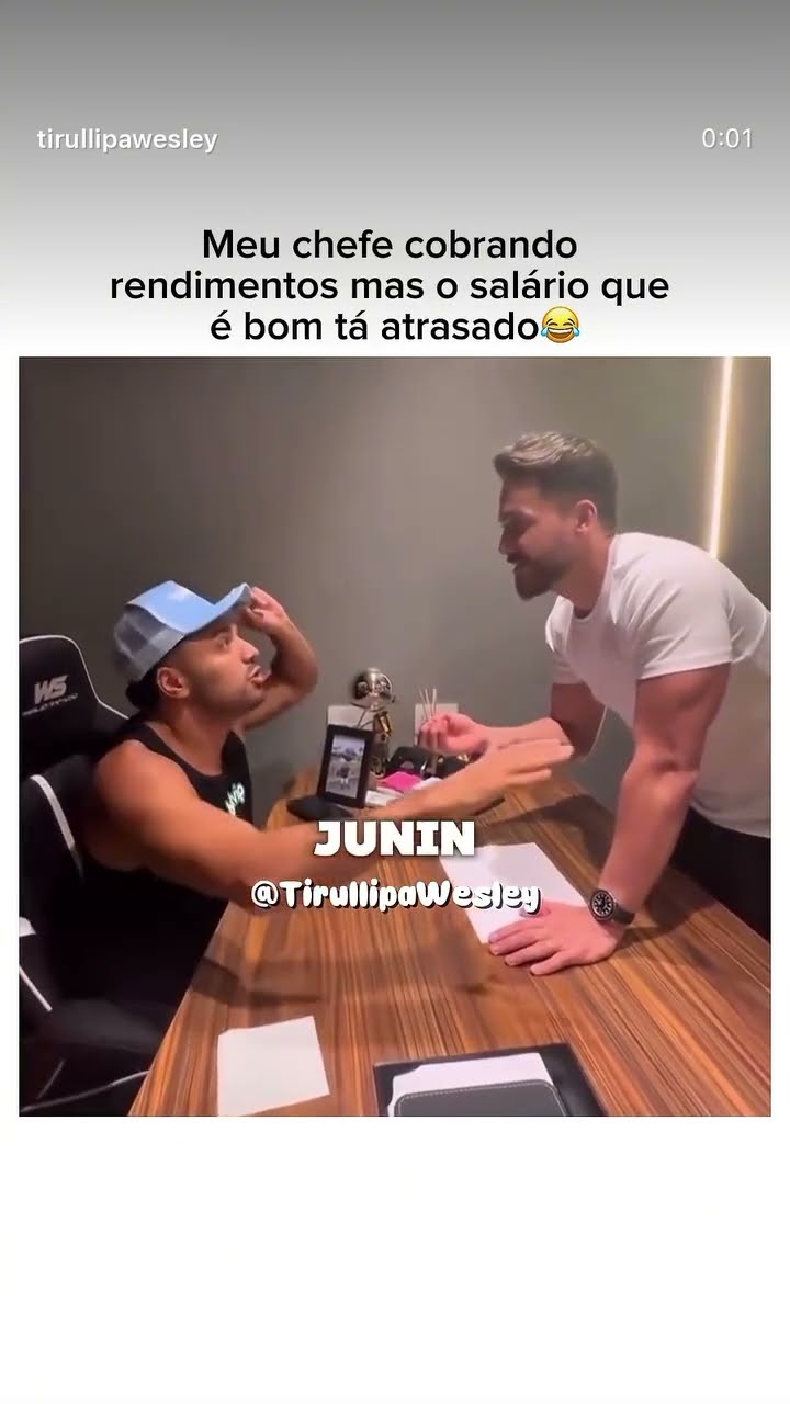 Quando o chefe chega cobrando rendimento.  #memes #wesleysafadão #humor