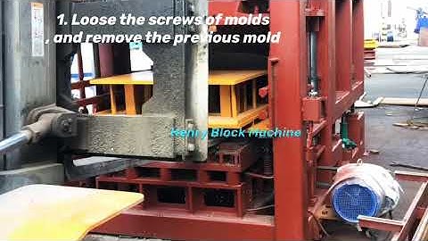 Mold change tips and instructions for concrete block machine QT10-15 from hollow block to be paving