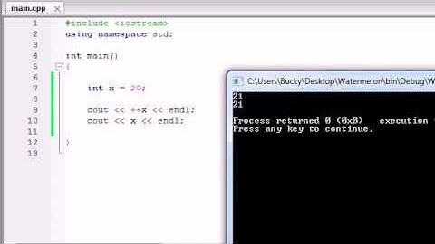 Buckys C++ Programming Tutorials - 21 - Assignment and Increment Operators