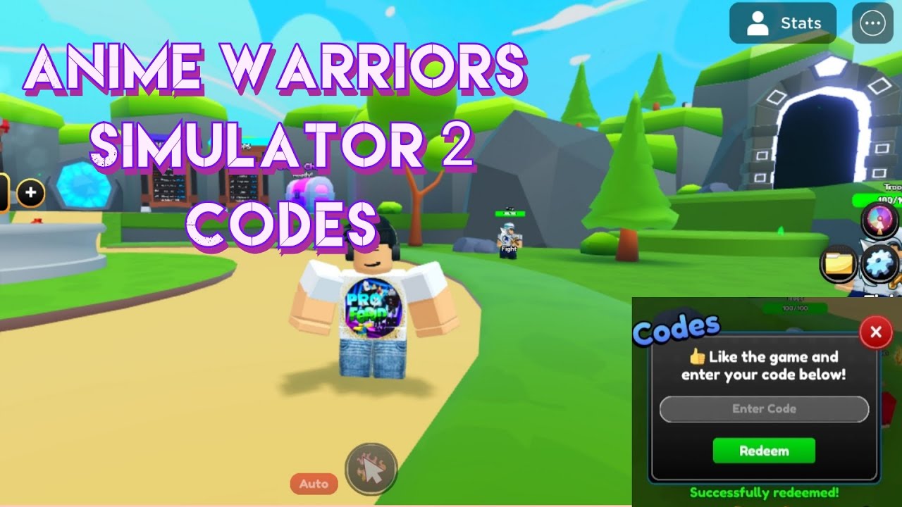 Anime Warriors Simulator 2 codes