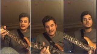 John Mayer Plays Stop This Train Live On Instagram | 19 November, 2017 | chords