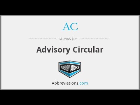 Video: Ano ang FAA Advisory Circular?
