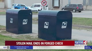 Stolen mail ends in forged check