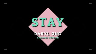 Stay - Daryl Ong (On the Wings of Love OST) | KARAOKE Version 🎤🎶