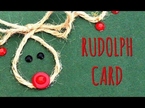 Bigliettino Di Natale Rudolph Card Natale Scrapbooking Arte Per Te Youtube