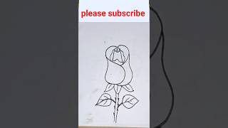 how to draw a rose 🌹,#drawing #art
