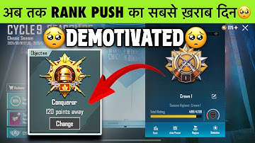 🇮🇳DAY 07 : 🥶WORST DAY OF RANK PUSH - SOLO CONQUEROR. HARD LOBBY SURVIVE TIPS✅✔️ SOLO CONQUEROR.