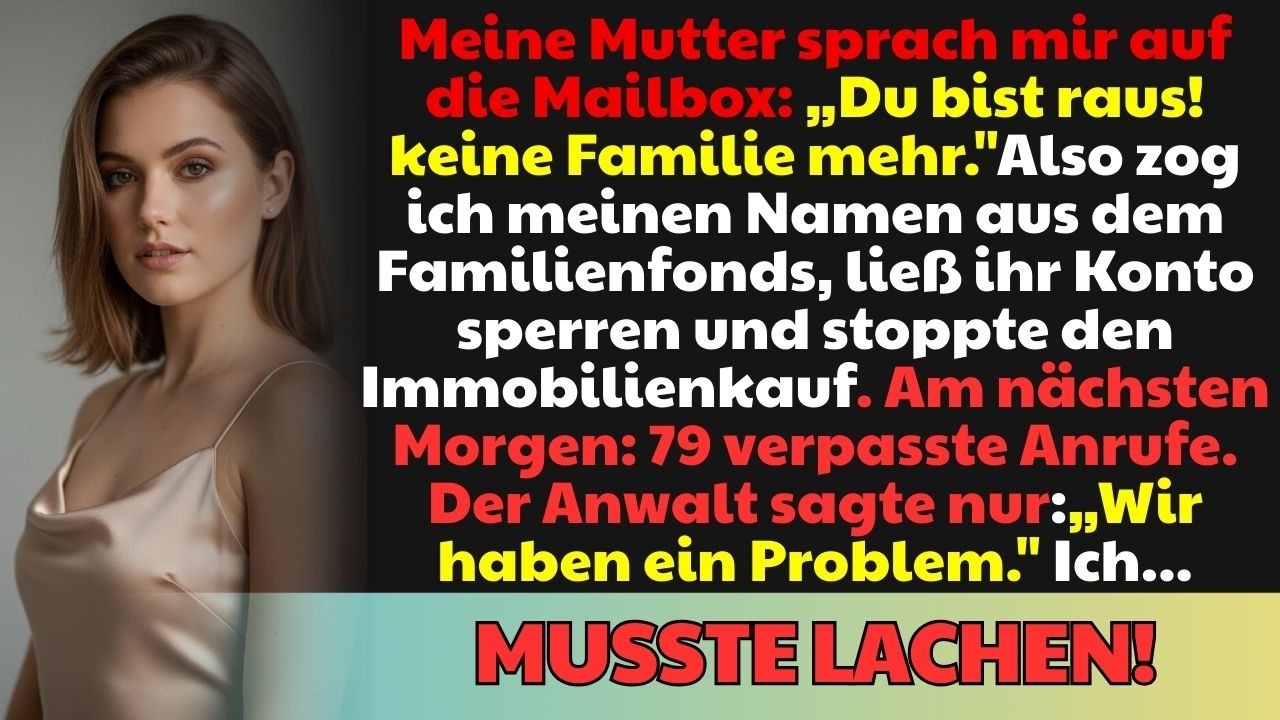 Mama sprach aufs Band: „Du gehörst nicht mehr zur Familie.“ Danach passierte es…