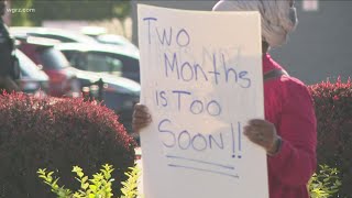 Group Protests Reopening Of Renovated Tops Market On Jefferson Avenue