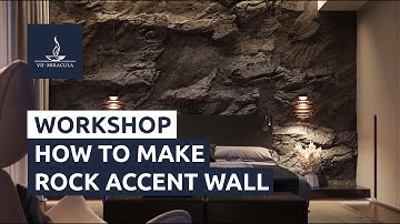 WORKSHOP: Rock made of concrete | Interior wall | DIY