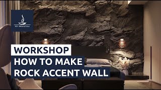 WORKSHOP: Rock made of concrete | Interior wall | DIY screenshot 3