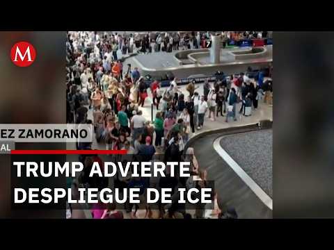 Trump advierte despliegue de ICE si no hay acuerdo para financiar seguridad