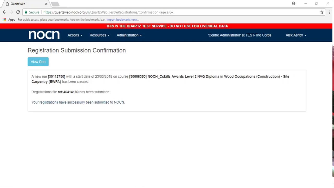 Systems NOCN Cskills Award Registering for Cskills Awards Units Only
