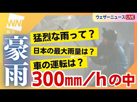 、、、がみ　リクエスト　7点＋雨の降りはじめのパリ+おまけ計9点 豪雨体験】1時間に300ミリ “世界最強レベル” の猛烈な雨とは？ - YouTube