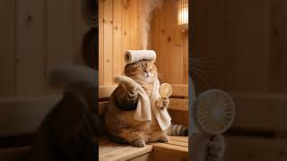 Fluffy Cats Ultimate Relaxation In The Sauna