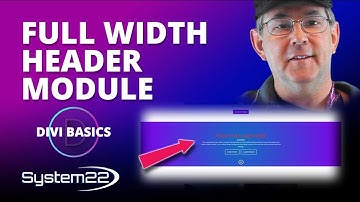 How To Use The Full Width Header Module With The Divi Theme 👈