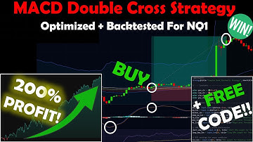 200% Profit On NQ! - MACD Double Cross + Triple EMA Strategy + FREE CODE!