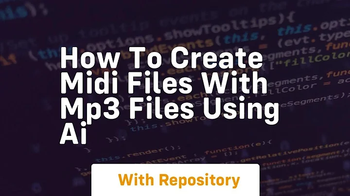 How to create midi files with mp3 files using ai