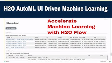 AutoML using H2O Flow