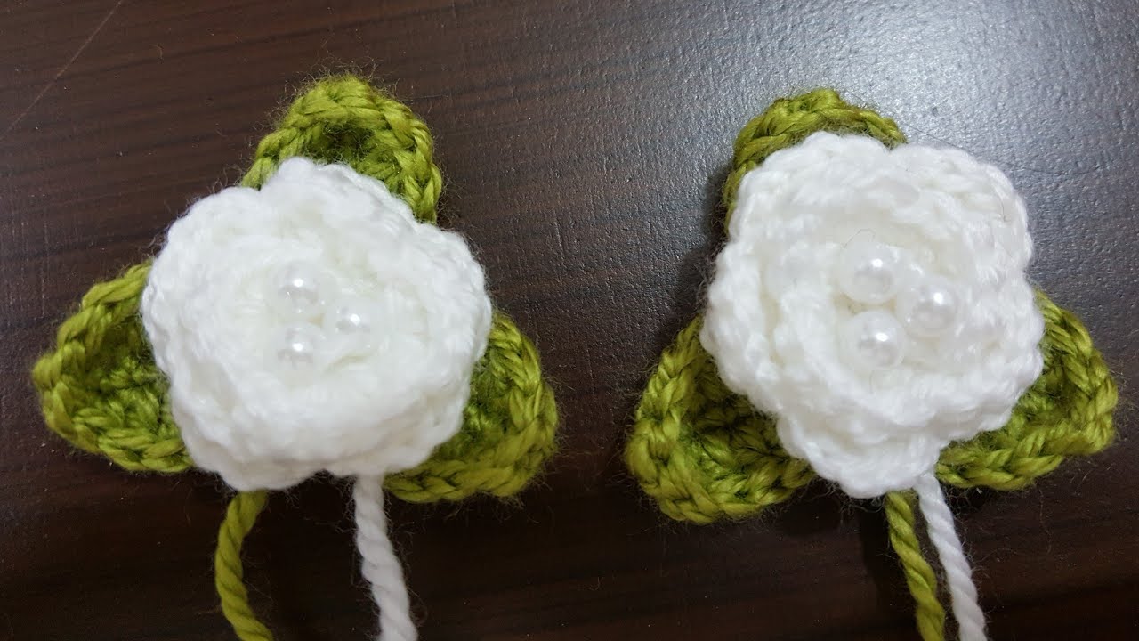 Tığ işi kolay Örgü çiçek modeli yapımı 🌺🌺