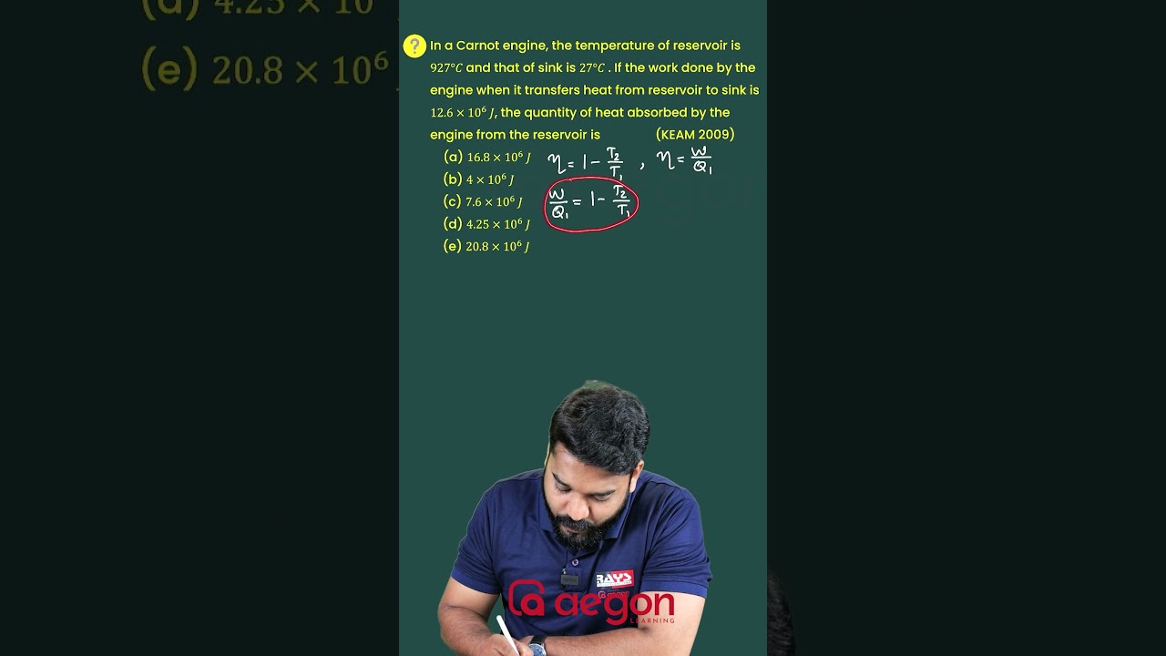 THERMODYNAMICS PREVIOUS YEAR QUESTION -1 | PHYSICS | KEAM 2024