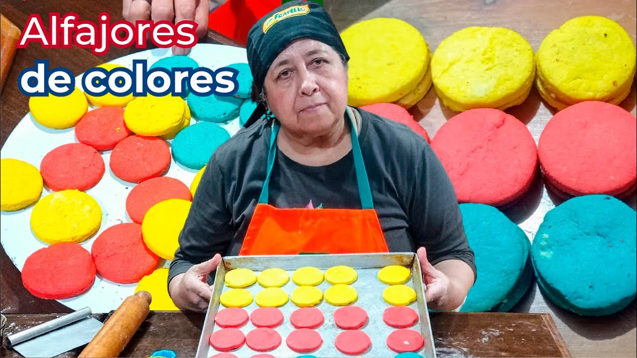 Alfajores de colores suavecitos 💛❤️💙 | Eliana Galindo