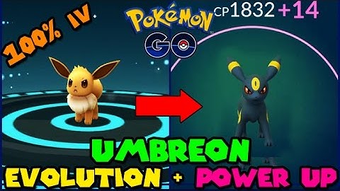Evolving 100% IV EEVEE to UMBREON + Power Up! (Pokemon Go GEN 2 Evolution)