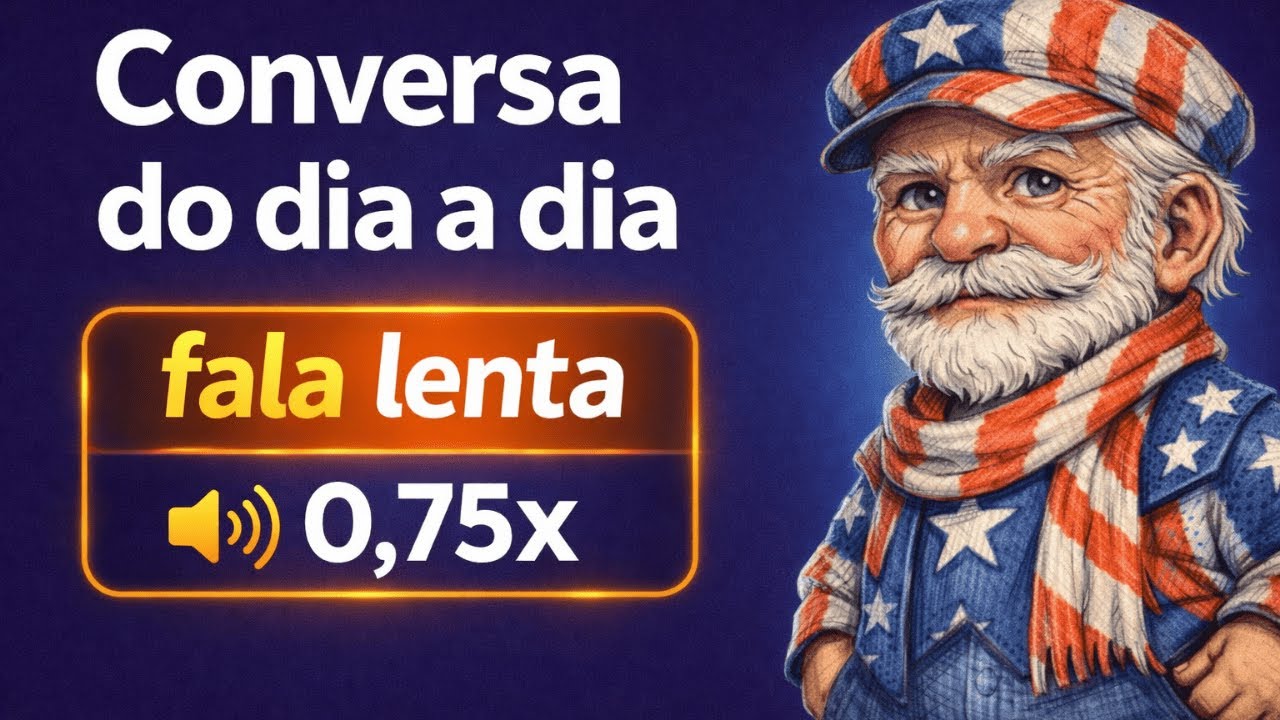 Aprenda inglês ouvindo conversas reais (fala lenta)