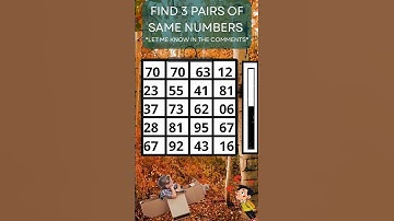 Find 3 PAIRS of identical Numbers to WIN!