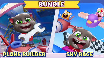 My Talking Tom 2 - New update - Bundle Plane Builder & Sky Race unlocked Gameplay Android ios 