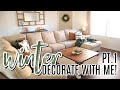 NEW YEARS WINTER DECOR | WINTER DECORATE WITH ME | DECORATE WITH ME FOR WINTER 2021