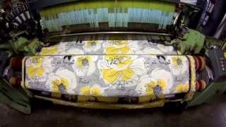 2 Looms With Nice Floral Patterns. Adesal Jacquards Mill