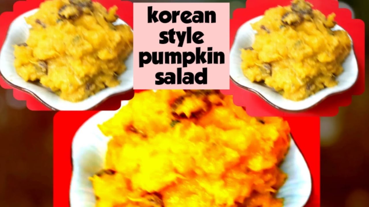Korean style pumpkin recipe pumpkin salad TinieVillarico YouTube