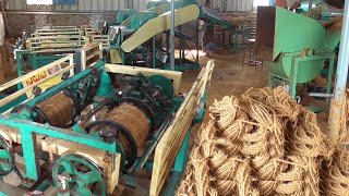 Amazing Coconut Coir Rope making machine \/ Small Scale IndustrieS