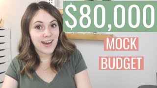 $80,000 Annual Income Budget