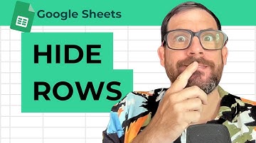 Rijen verbergen in Google Spreadsheets