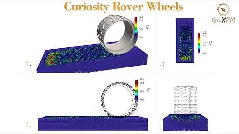 GeoXPM Modelling of the Mars Curiosity Rover Wheel