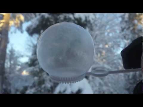 Bubbles freezing at -26°C