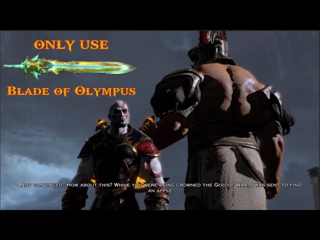 Image 12, action pose, the blade of Olympus is very hard to…