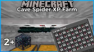 DOUBLE Cave Spider XP Farm!  Minecraft 1.16+ Tutorial