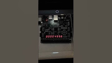 Stopwatch implementation on FPGA board #electronic #fpga #digilent #coding #verilog #trending #tech