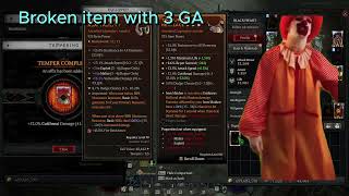 Item With 3 Ga Broken And Bad Tempering