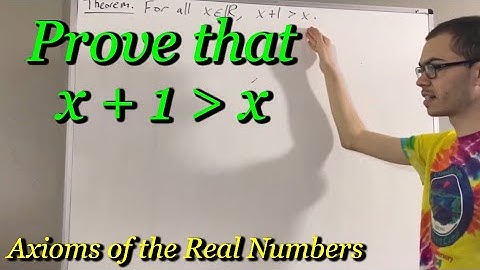 Prove that x + 1 ﹥ x for all x (ILIEKMATHPHYSICS)