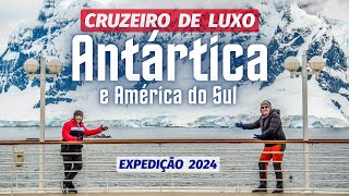 Cruzeiro de luxo pela ANTÁRTICA, América do Sul, Ushuaia e Ilhas Malvinas: COMO É E QUANTO CUSTA