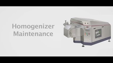 Gaulin Homogenizer Maintenance and Service Procedures - APV