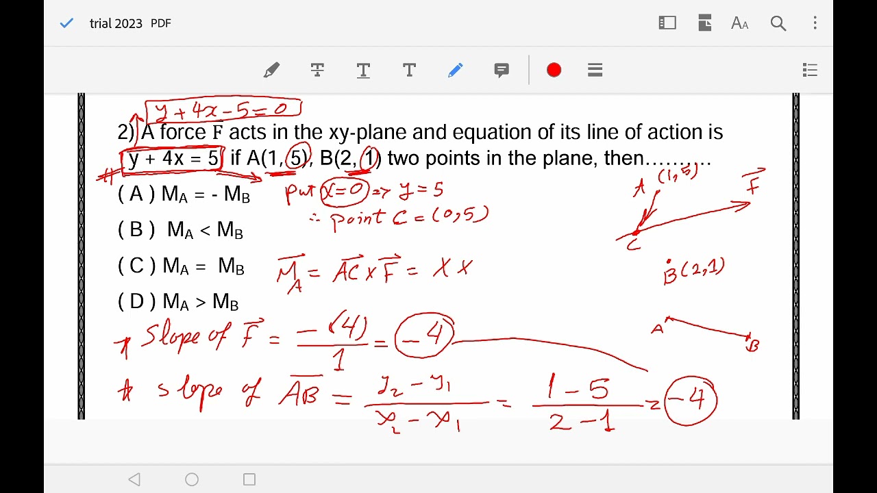 3rd secondary statics trial 2023 exam