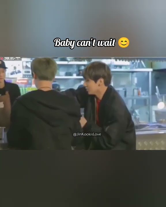 Jungkook like kid with mom can't wait for order 🤣 jin smile#bts #shorts