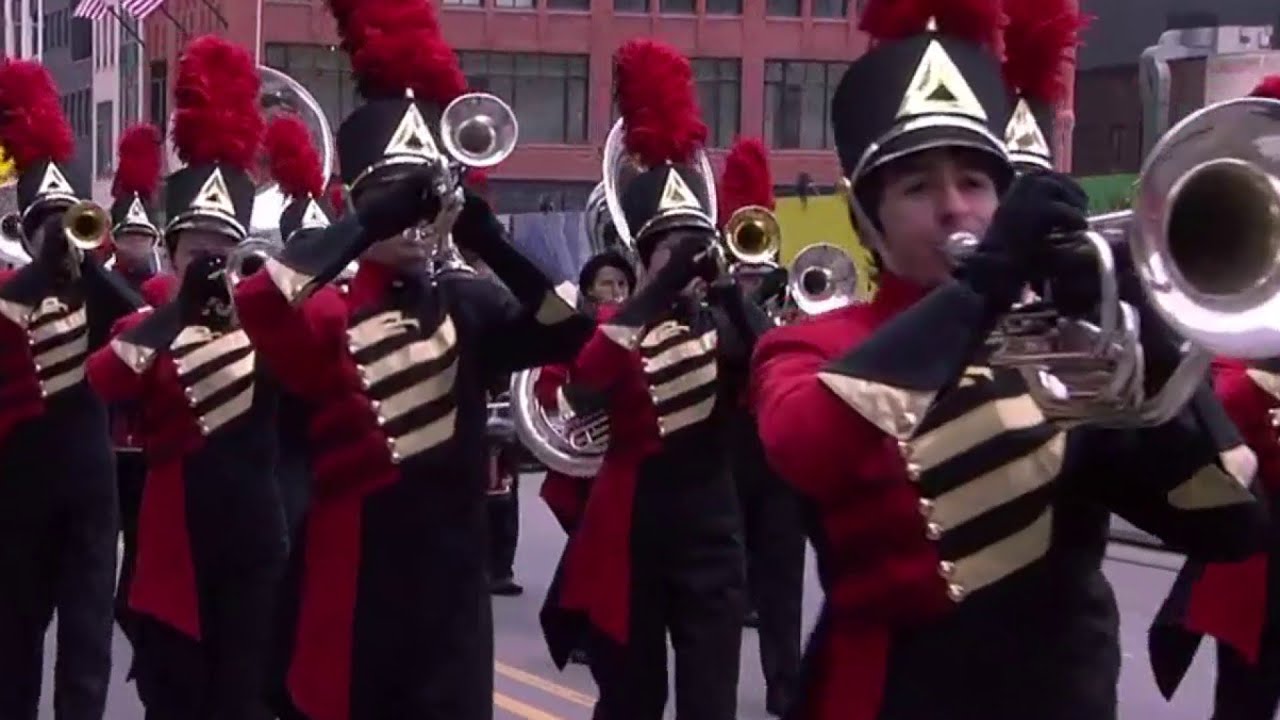 Troy Athens High School S Red Hawk Marching Band Performs For National Audience Youtube