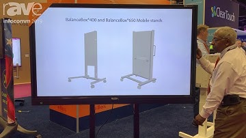 InfoComm 2019: BalanceBox Showcases the e-Box Mobile, Motorized Stand for Interactive Flat Panels
