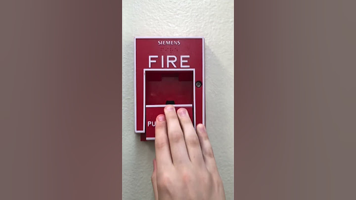 I pulled the fire alarm!!